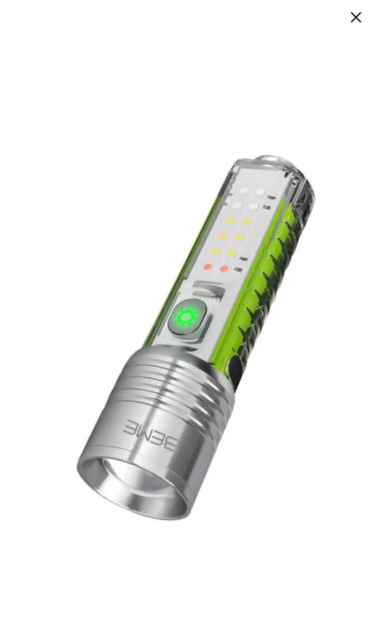 MULTI FUNCTIONAL RECHARGEABLE LED FLASH LIGHT