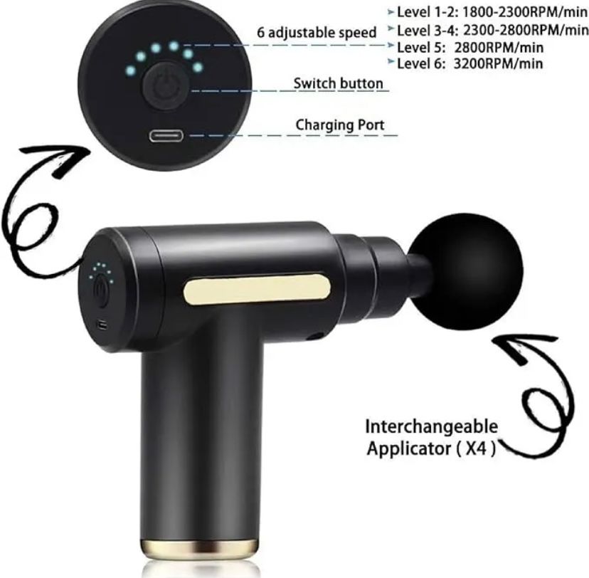 💪 Powerful Tissue Massage Gun — Dard Ka Dushman!