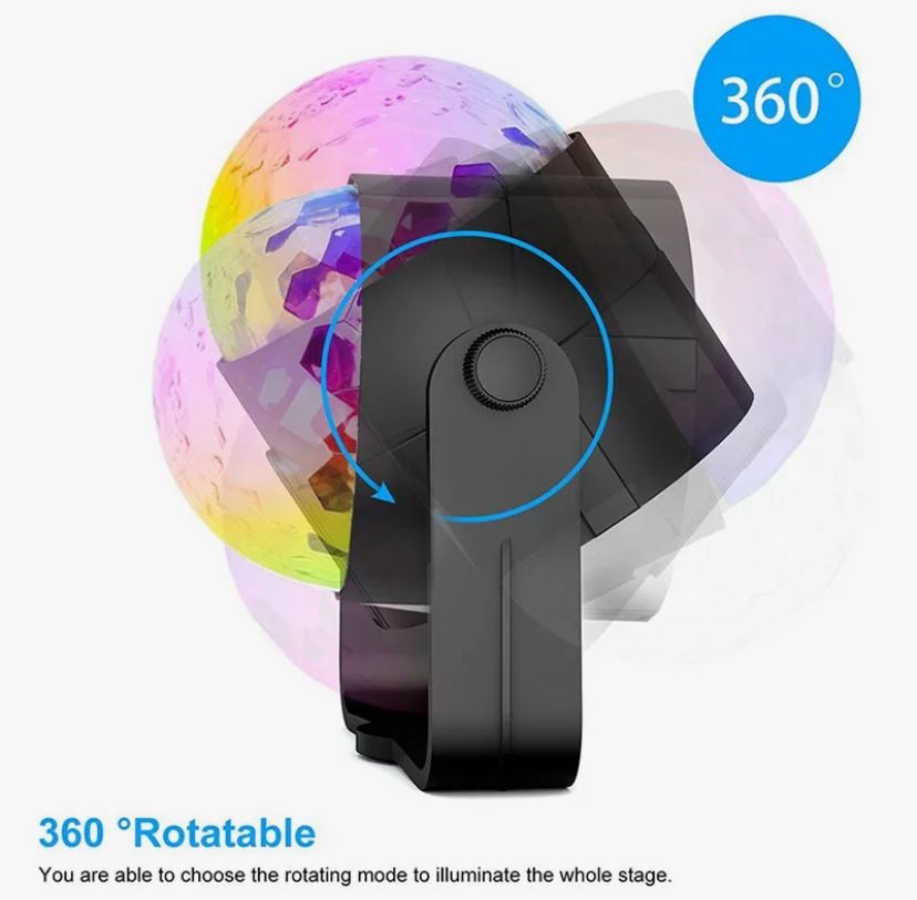 Magic RGB Disco Ball Light – 7 Color LED Party Projector for Home & Events